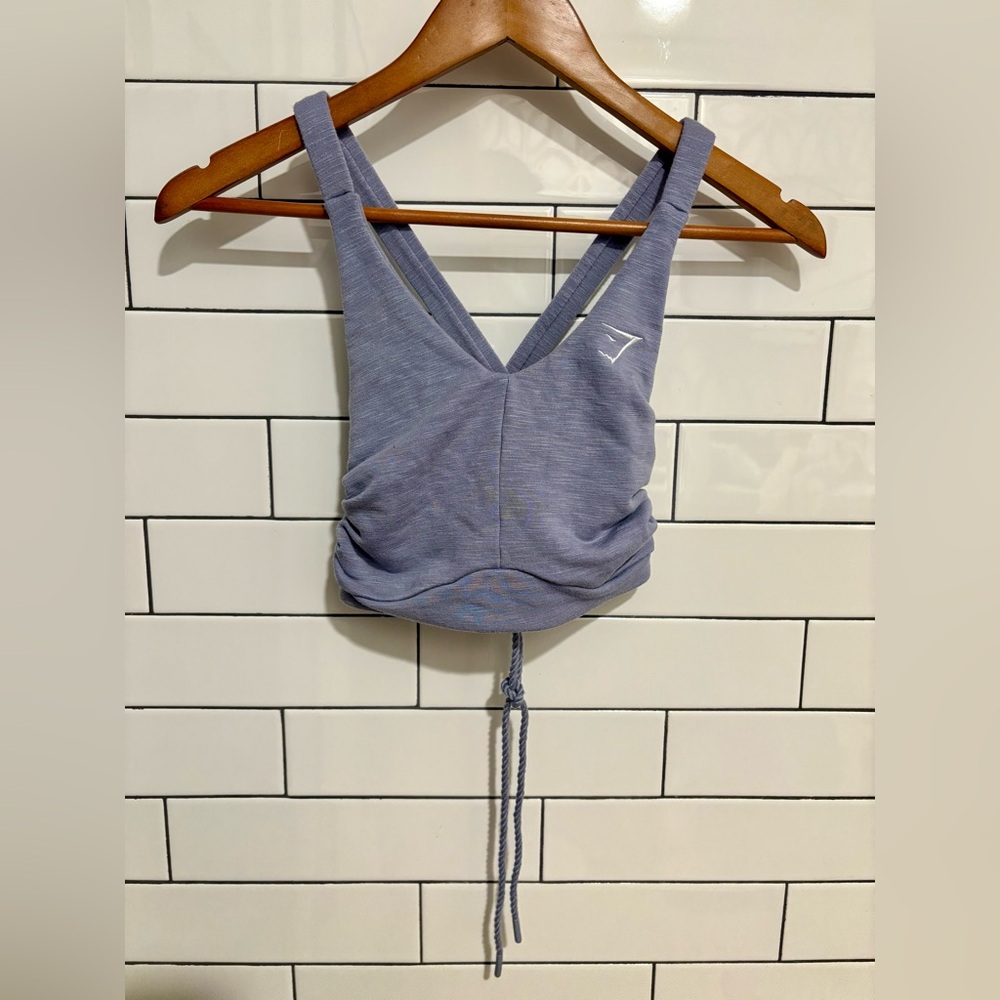 Gymshark cinched bra Top lilac XS